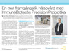 Article on Dr Lavasani and ImmuneBiotech in Dagens Nyheter- Precision Probiotic Precision Probiotics for gut health support.